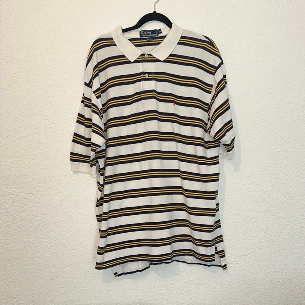 Polo by Ralph Lauren White and Black Polo Shirt Classic Style